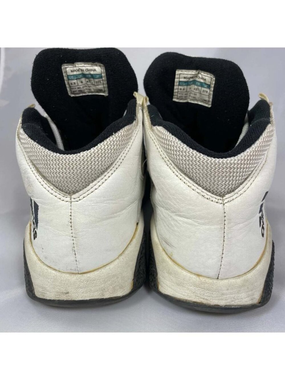 Men's 9.5 - Vintage 90s Adidas Ratball Mid 1995 Basketball Rose - Picture 6 of 10